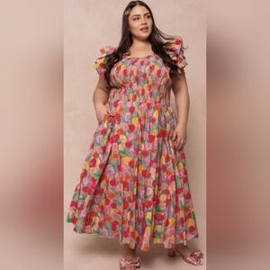 Ivy City Co Hattie Dress Tulips 3x